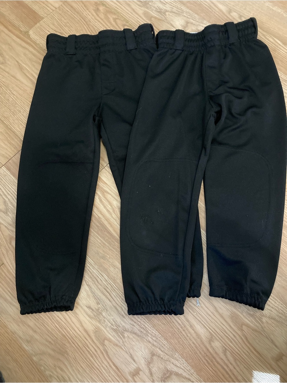 Rawlings Black Baseball Pants Kids Size Sm Elastic Waist Joggers - 2 Pair
